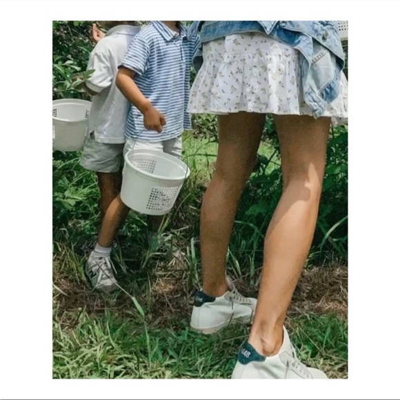 P448 RARE John Mid-Top Sneakers in White w/ Green Accent SIZE 37 - Picture 13 of 14